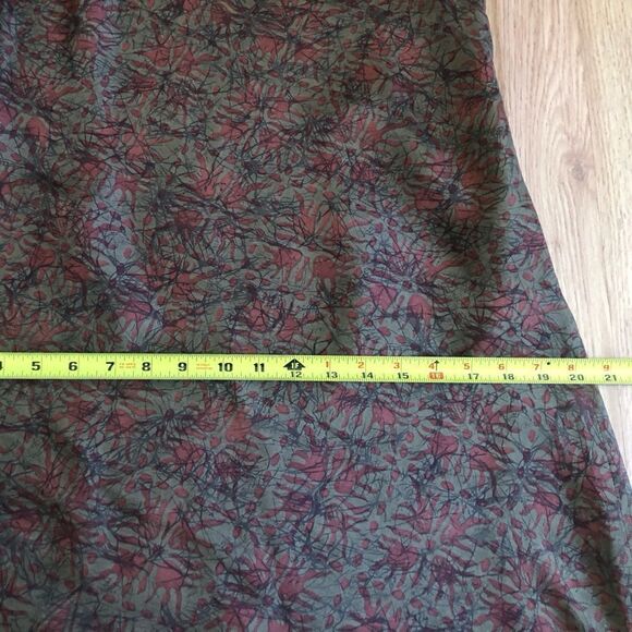 Peruvian Connection 100% Silk Made in Italy Asymmetrical Slip Dress - Picture 7 of 10